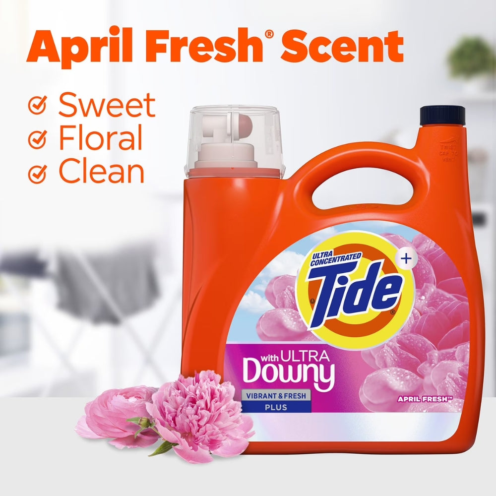 Tide + Downy Detergente Liquido April Fresh 100 Cargas 3.78 Litros