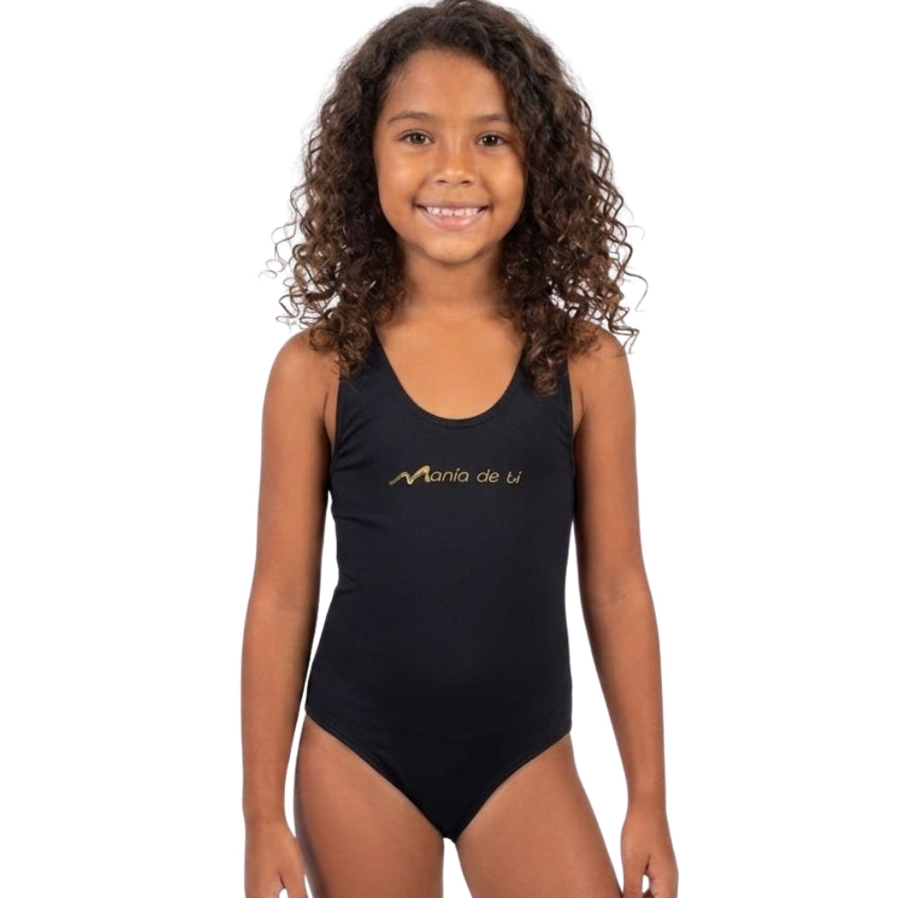 Mania de Ti Trajes de Baño para Natación Niñas Color Negro