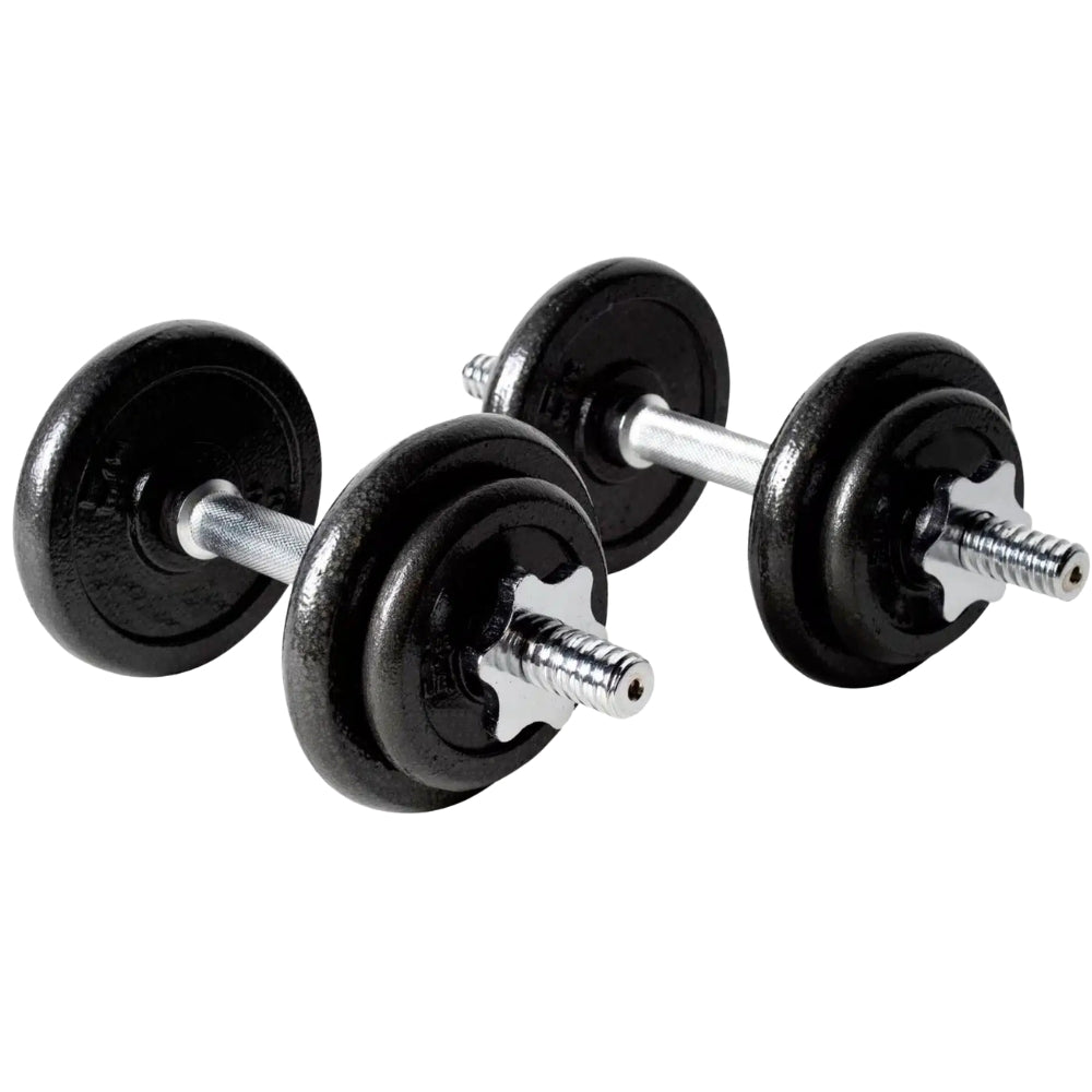 K6 Set de Mancuernas de Hierro de 20Kg en Maleta Plastica