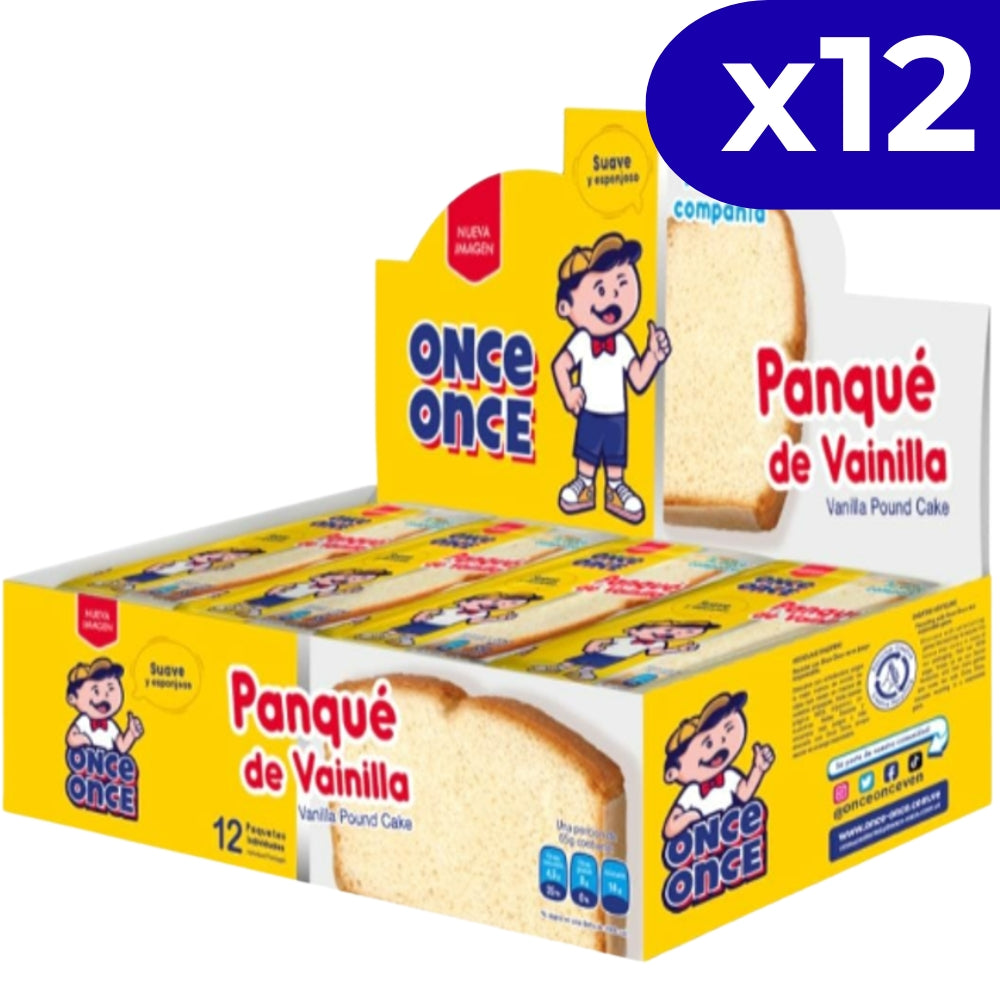 Once Once Panque de Vainilla 65gr x 12 Und