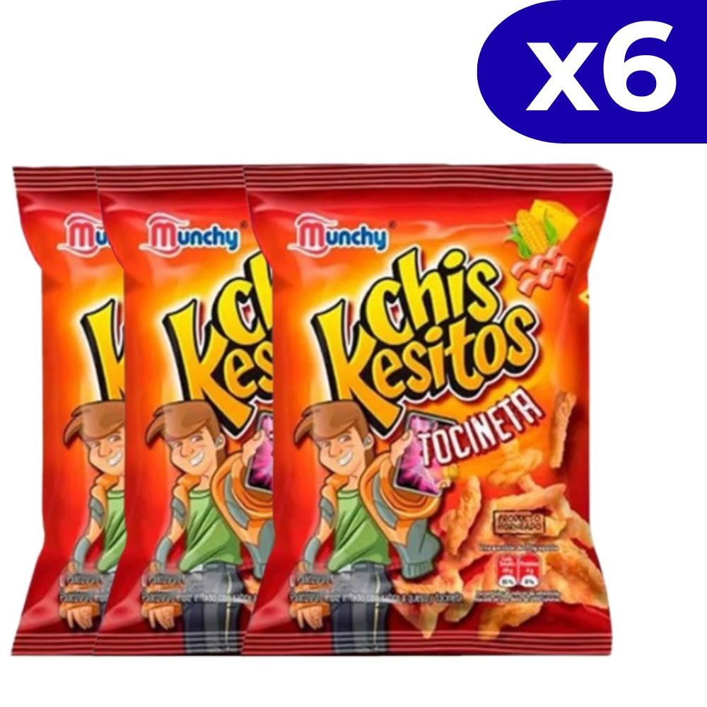 Munchy Chiskesitos Tocineta 45gr x 6 Und