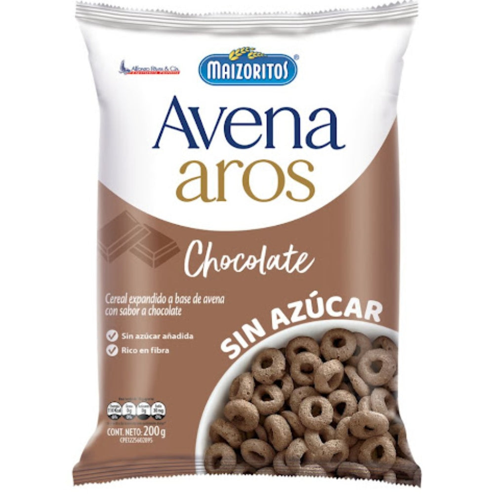 Maizoritos Aros Avena Chocolate 200 grs