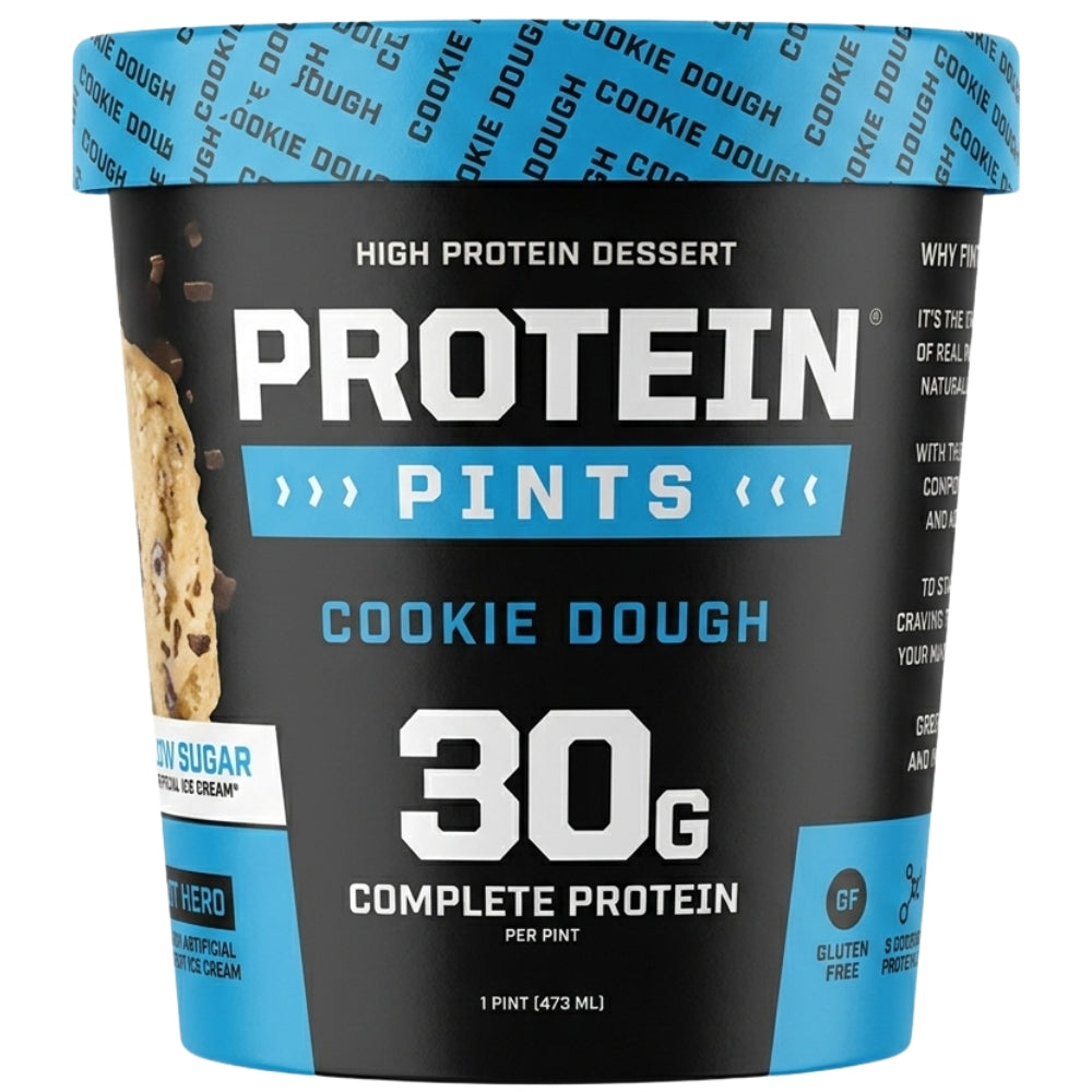 Protein Pints Helado 30gr de Proteina Sabor a Cookies Dough 473ml