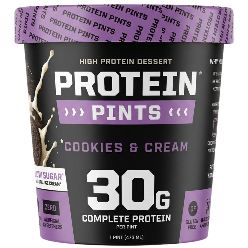 Protein Pints Helado 30gr de Proteina Sabor a Cookies & Cream 473ml