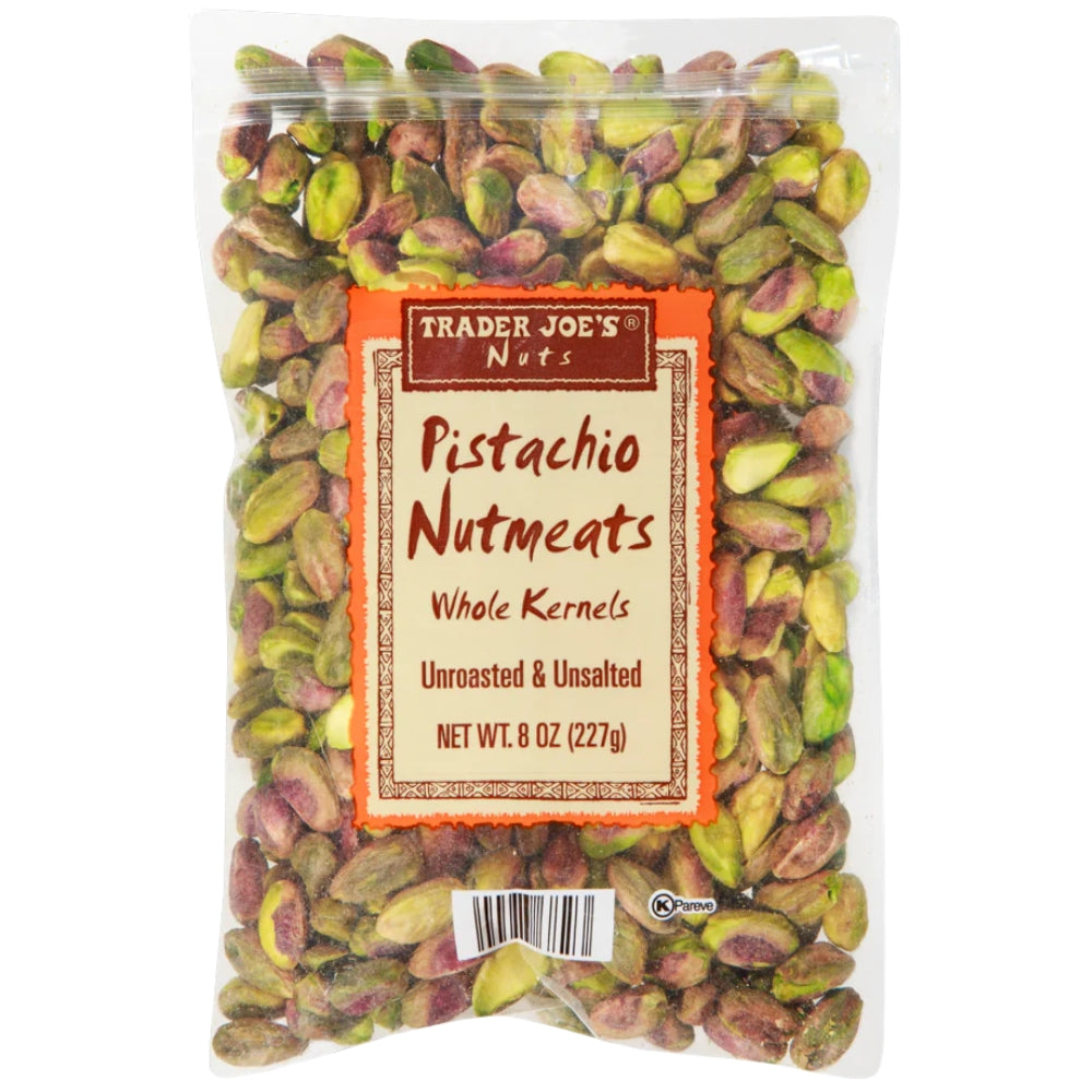 Trader Joe's Pistachio Nutmeats Whole Kernels Unroasted & Unsalted 227gr