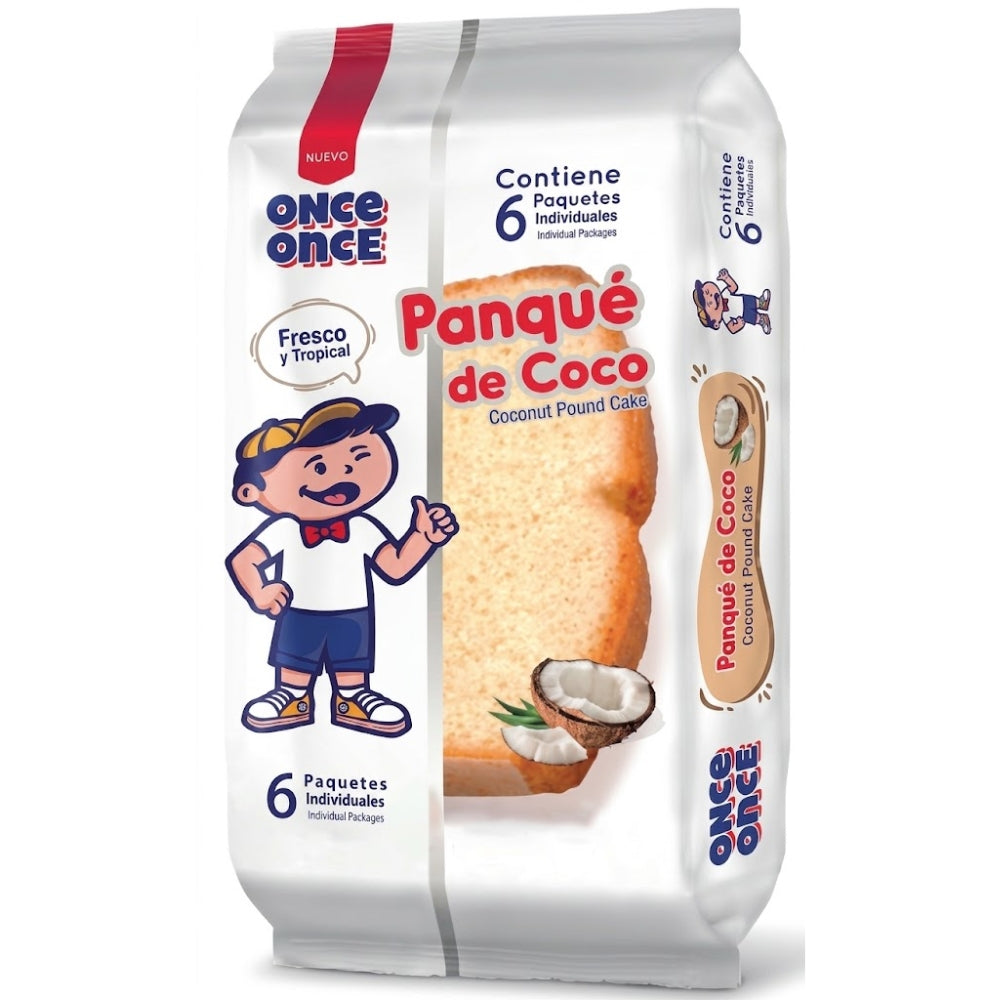 Once Once Panque de Coco 6 Und 390gr