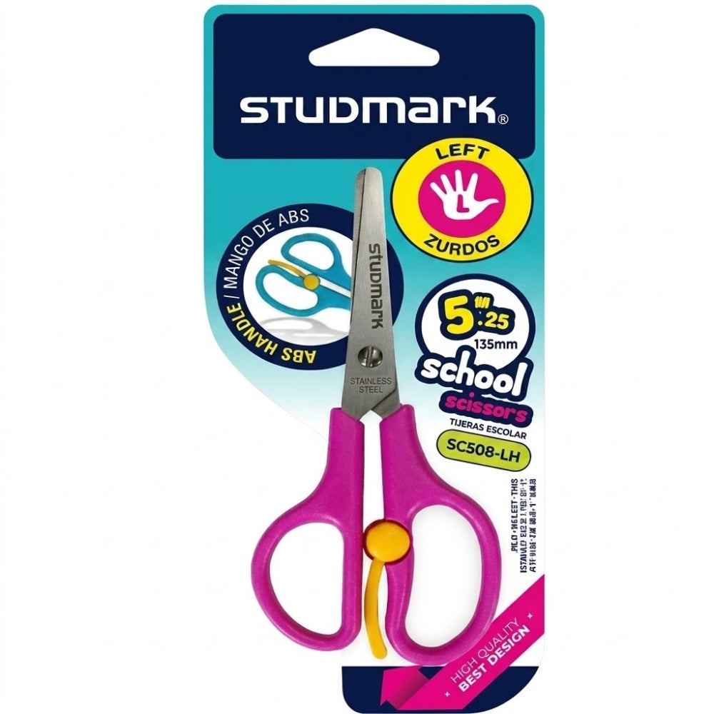Studmark Tijera Escolar para Zurdos 5.25" 13.5cm Colores Varios