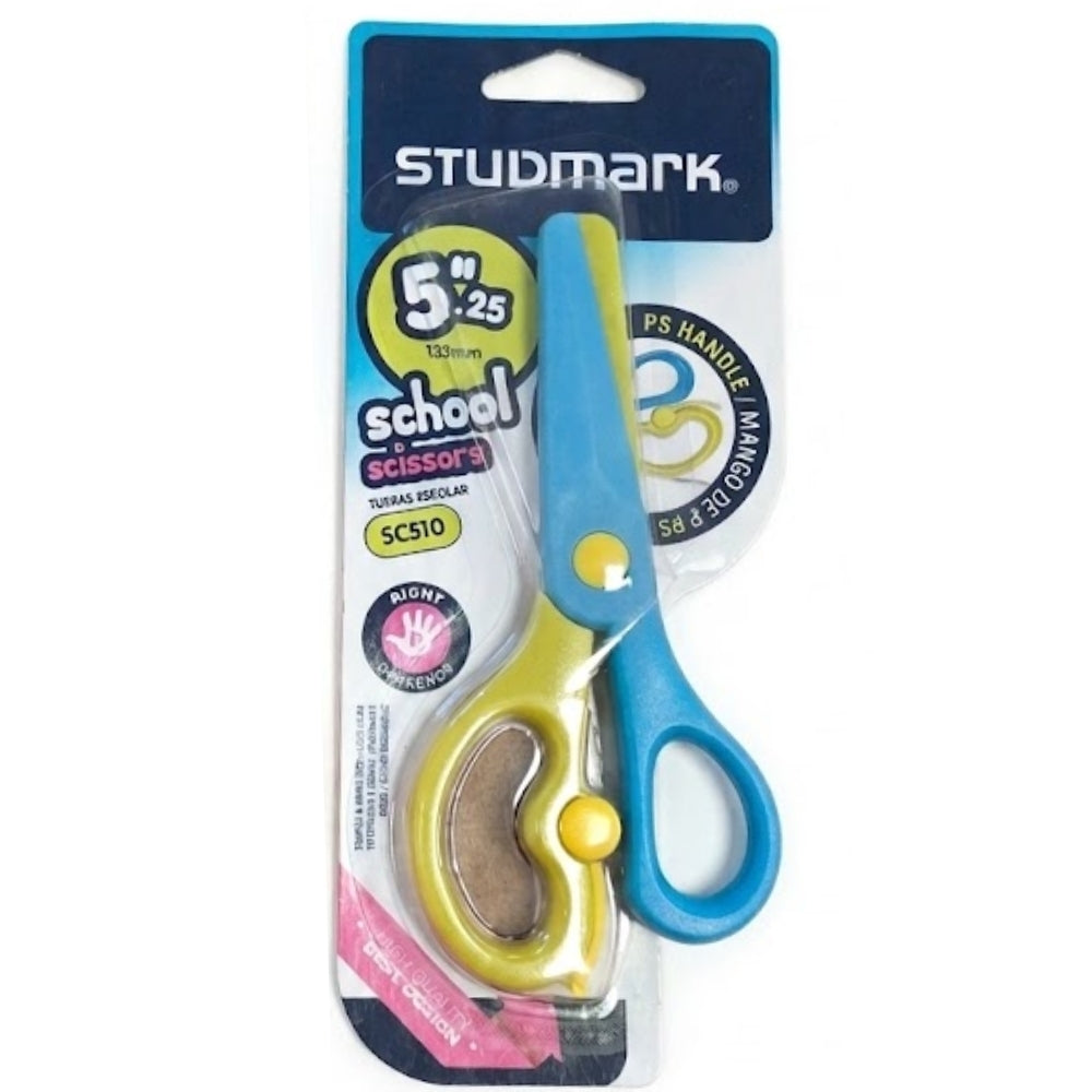 Studmark Tijera Escolar para Derechos 5.25" 13.5cm Colores Varios