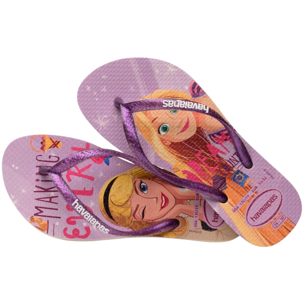 Havaianas Sandalias Para Niñas Slim Princess Flip Flops