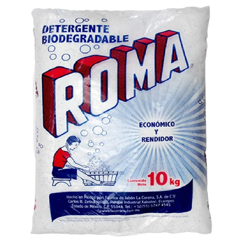 Detergente Roma en Polvo Para Ropa 10 Kg