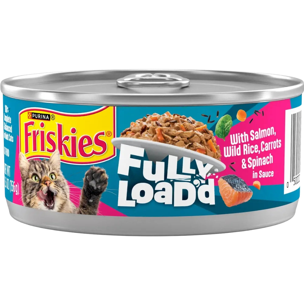 Friskies 1 Und Pate Gravy Pleasers Fully Load'd with Salmon, Wild Rice, Carrots & Spinach in Sauce 156gr