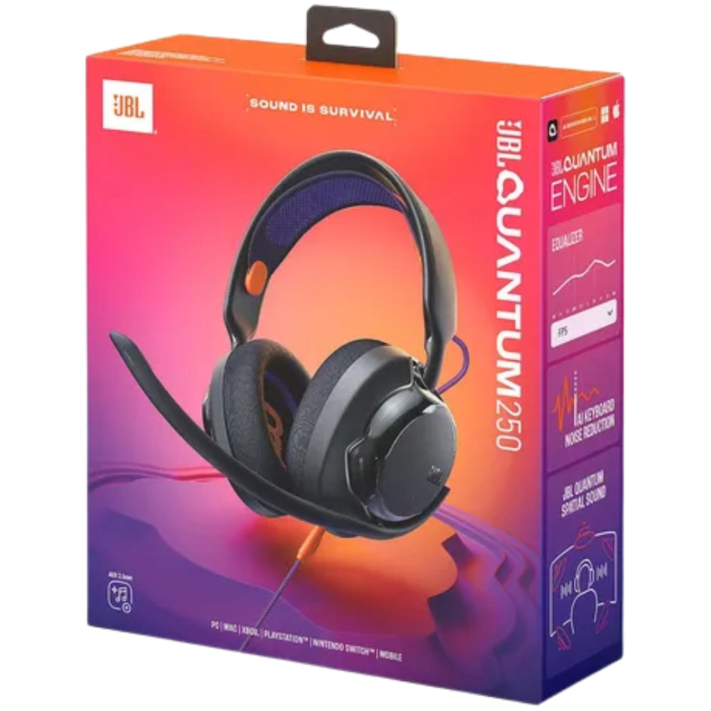 JBL Audifonos - Microfono Gaming Quantum 250 Black