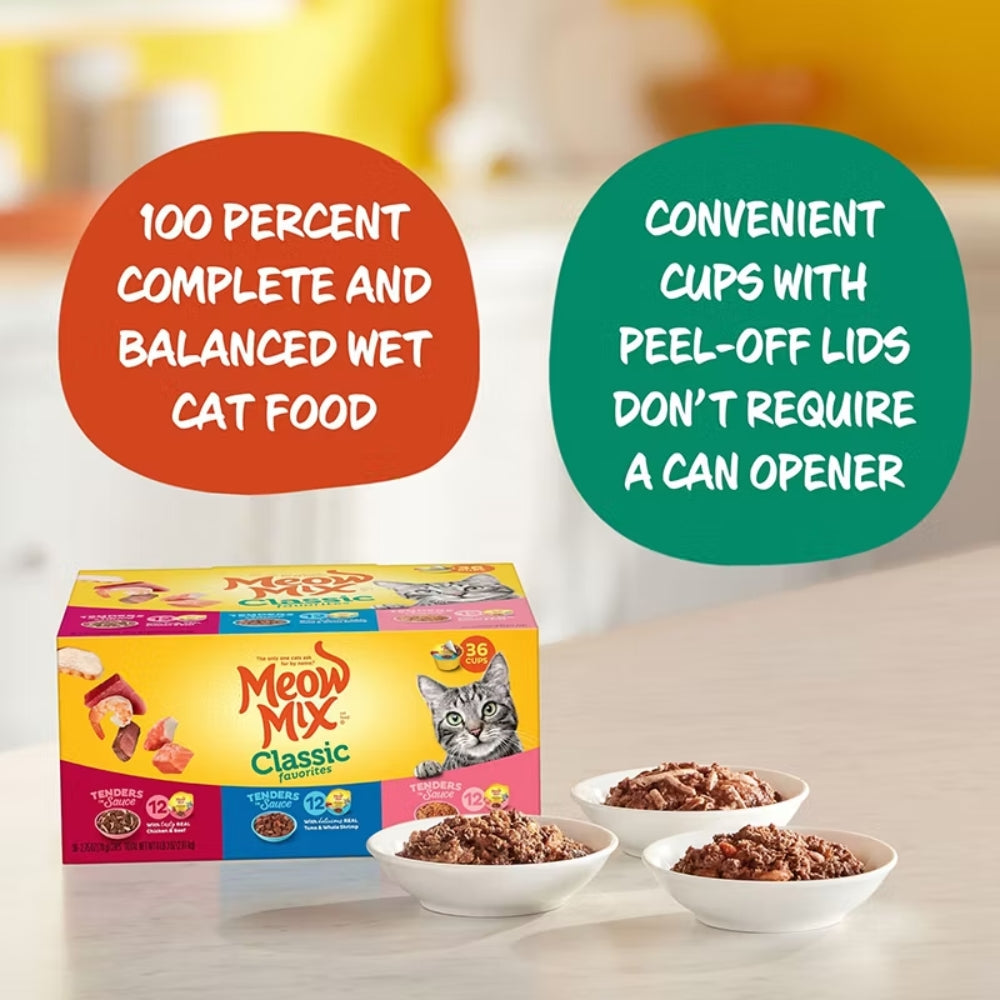 Meox Mix Alimento para Gatos Classic Favorites Variety Pack 36 Und