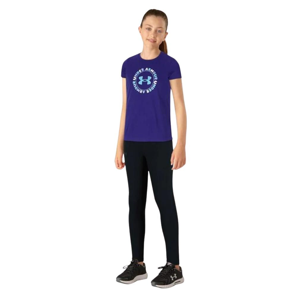 Under Armour Franela Manga Corta Tech™ Print  Wordmark Para Niñas