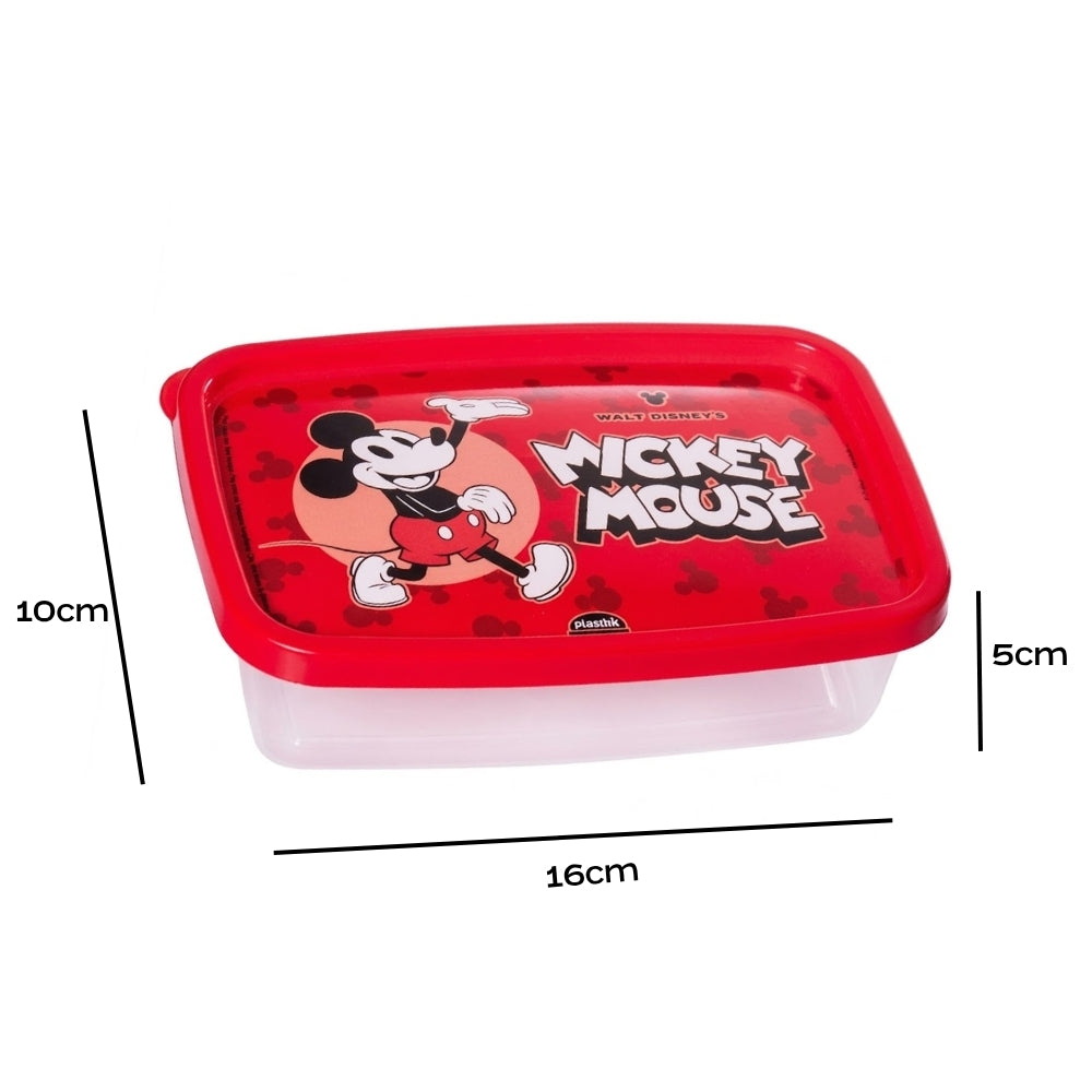 Alfa Hogar Recipiente Rectangular Mickey Mouse 620ml