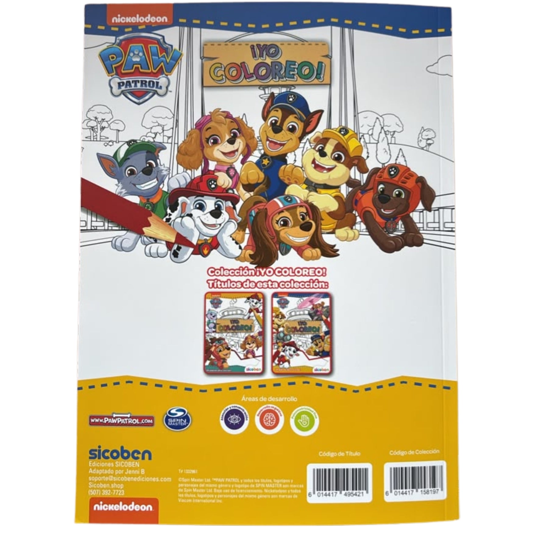 Libro para Colorear Yo Coloreo Para Niños De Paw Patrol