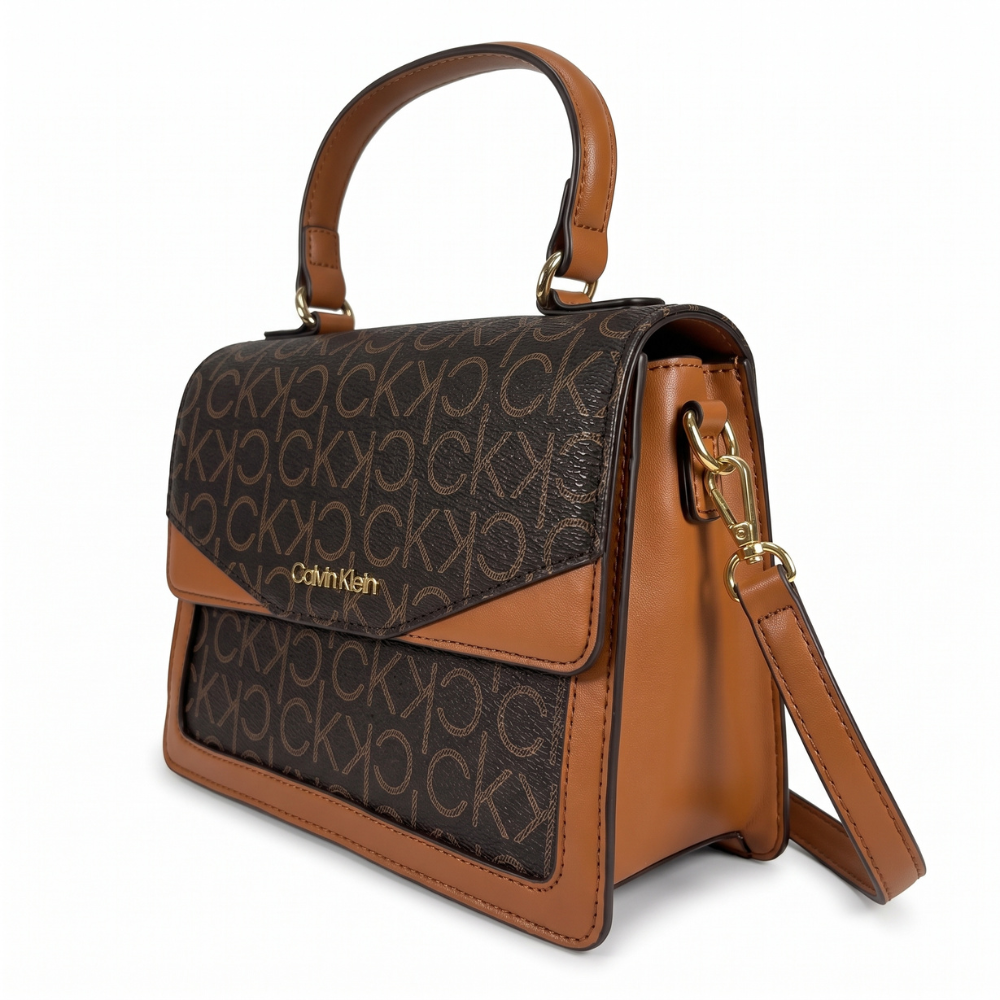 Calvin Klein Cartera Handbag Brown