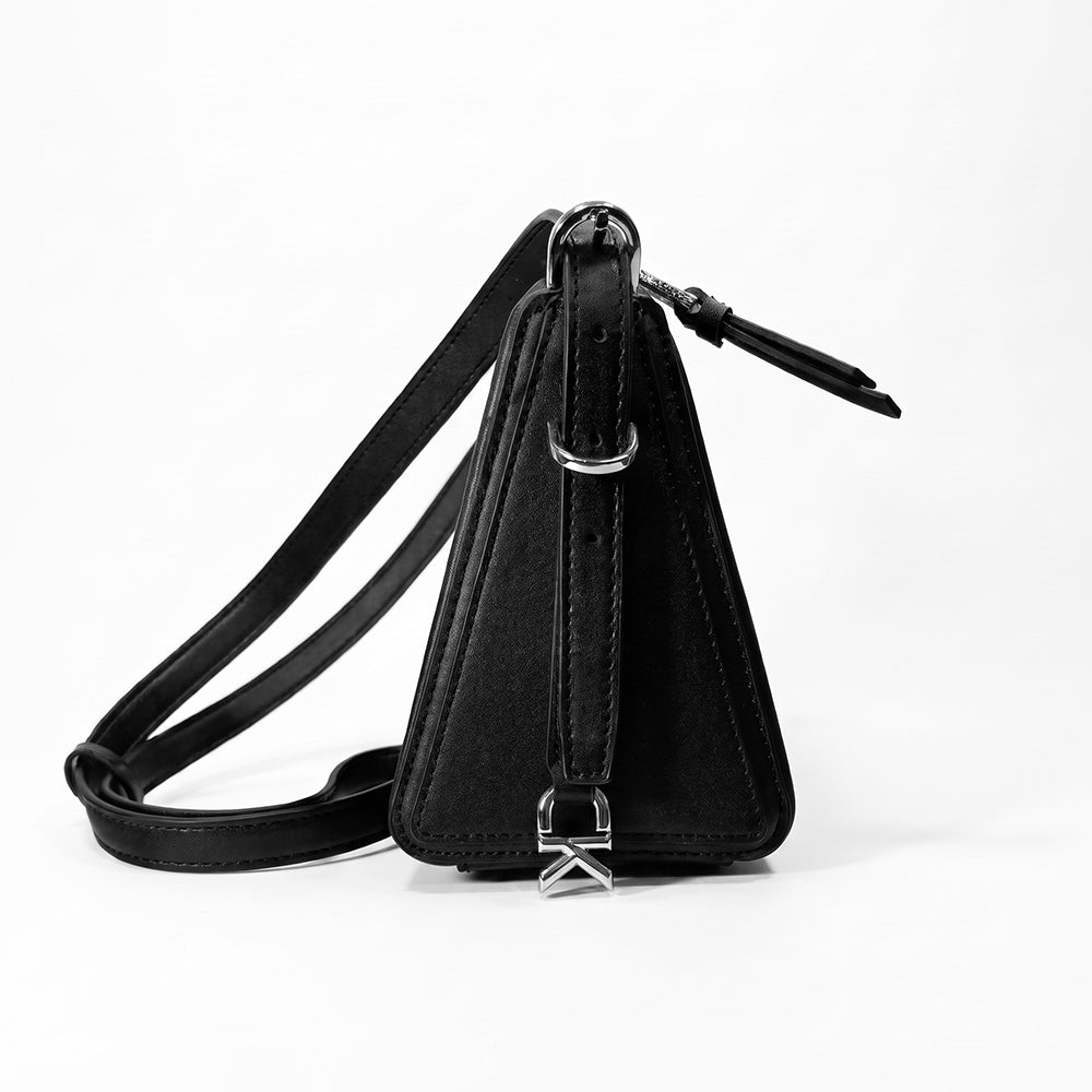 Calvin Klein Cartera Crossbody Black Silver