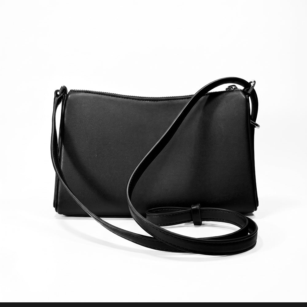 Calvin Klein Cartera Crossbody Black Silver
