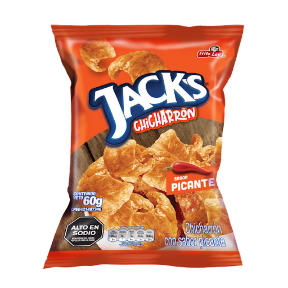 Jacks Chicharron Picante 60gr