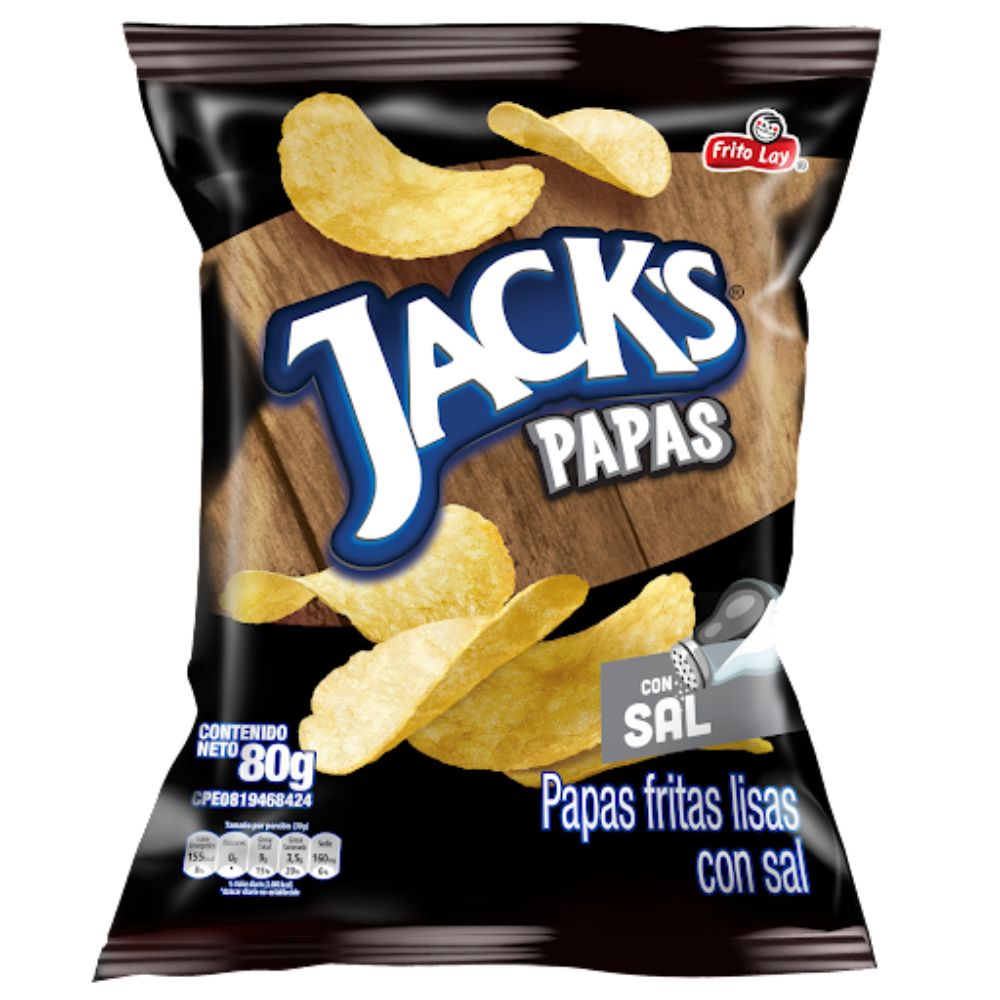 Papas Jacks Con Sal 80gr