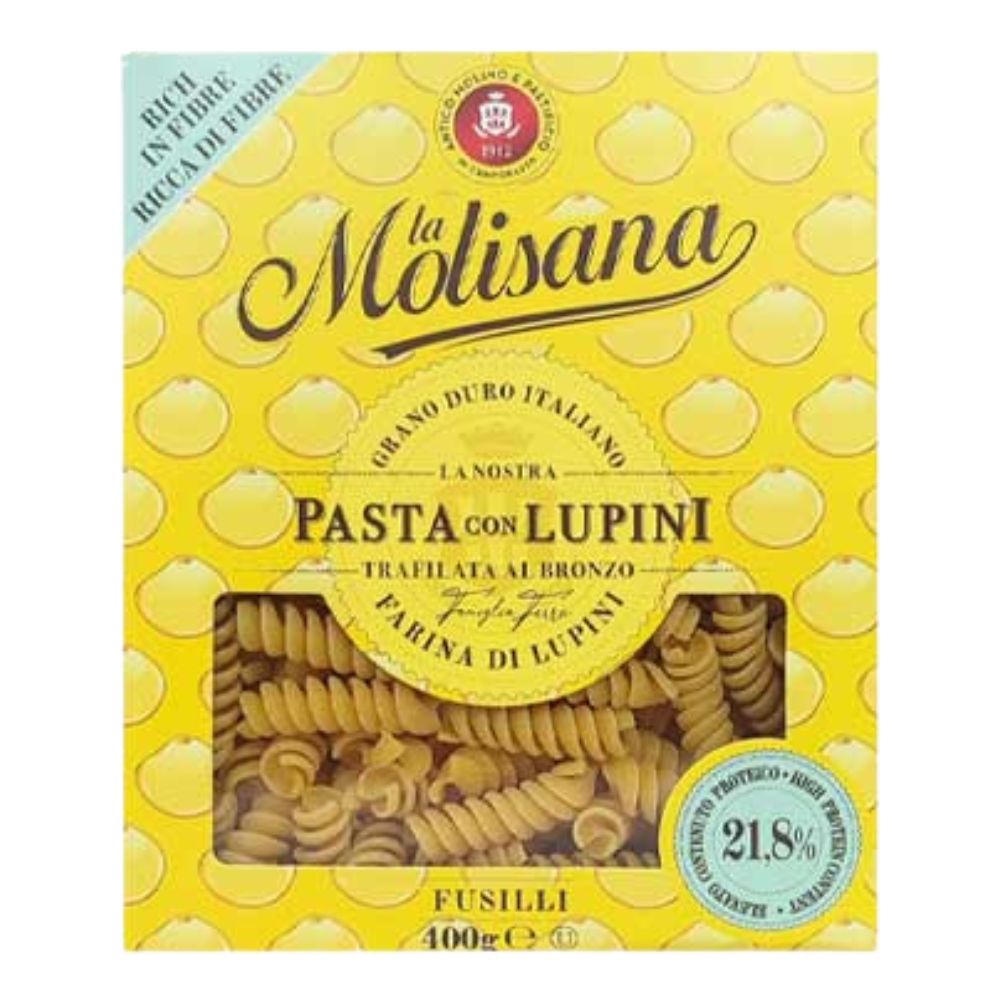 La Molisana Fusilli N28 Alta en Proteina a Base de Lupini 400gr