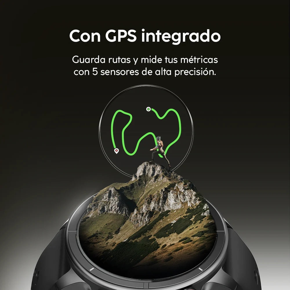 Cubitt Reloj Aura Pro 2 Con Bluetooth, GPS, IA Coach y Salud Wolf Gray