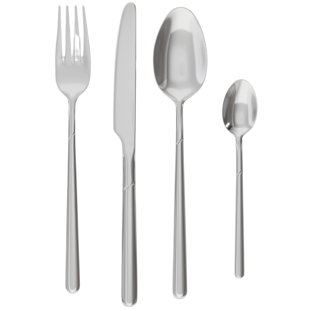 Magefesa Juego de Cubiertos de Acero Inoxidable Gourmet 24 Pcs