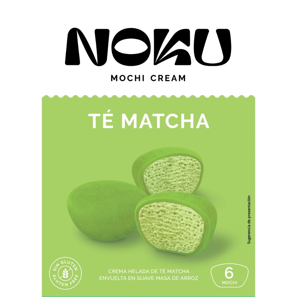 Noku Helado Premium Mochi Cream Te Matcha 6 Und