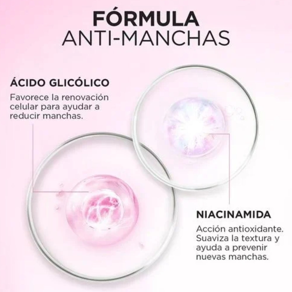 Loreal Paris Crema Antimanchas con Acido Glicolico Bright Noche 50ml