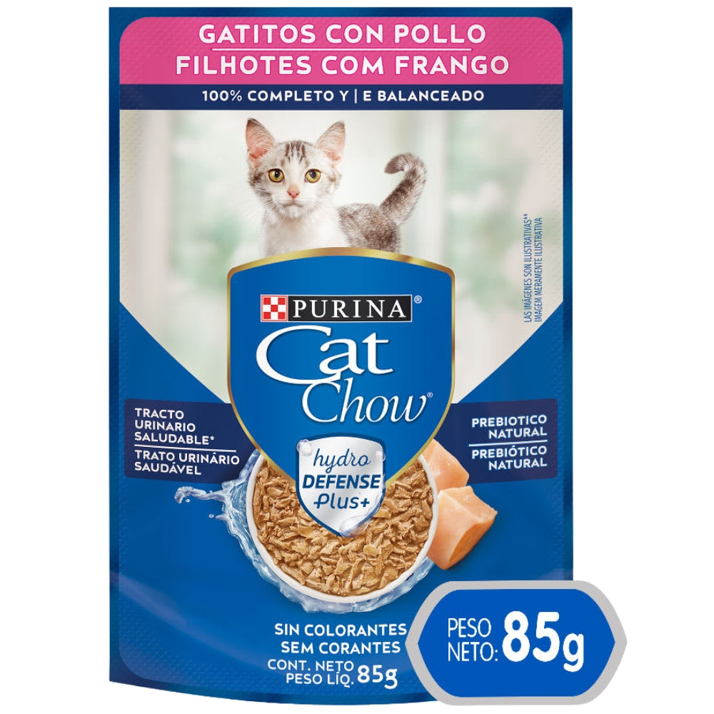 Cat Chow Gatito Sabor Pollo 85g