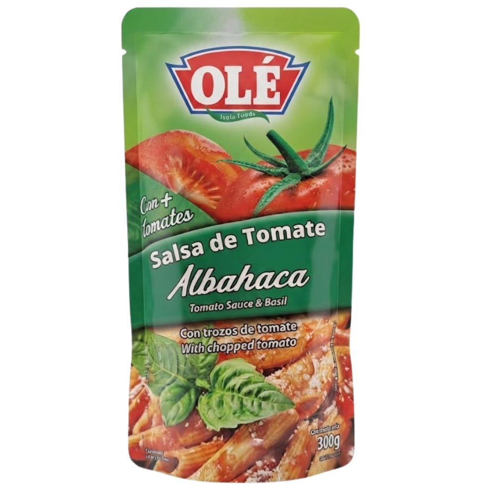 Ole Salsa De Tomate Con Albahaca Pouch 340gr