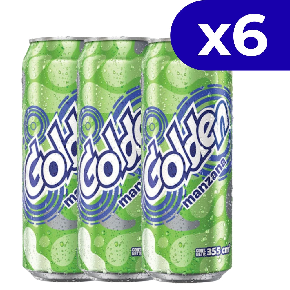 Golden Refresco De Manzana Lata 355ml 6 und