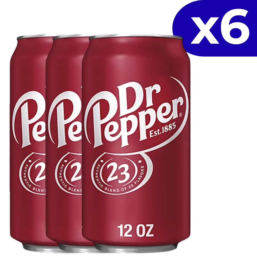 Dr Pepper en Lata 6 Und x 355ml c/u