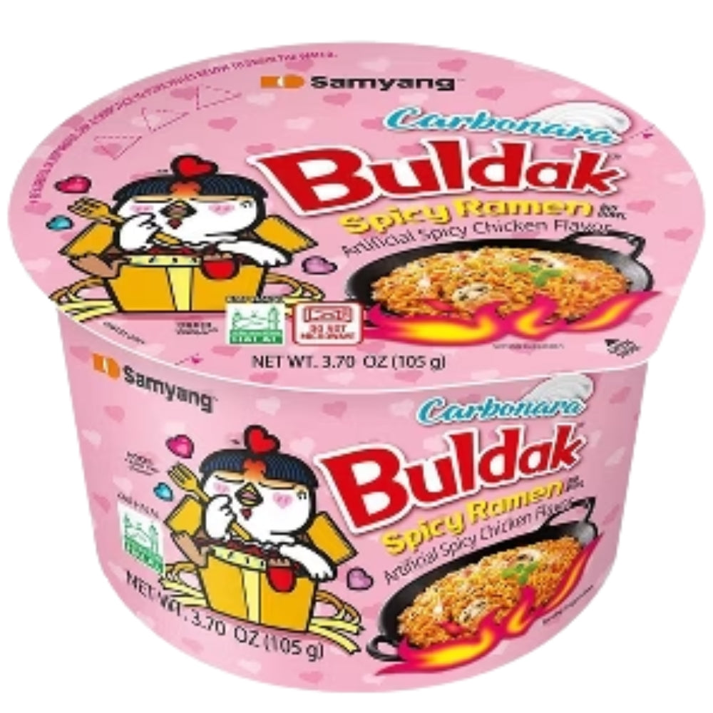 Samyang Buldak Ramen Spicy Chicken Carbonara Bowl with Cheese Flavor 105gr