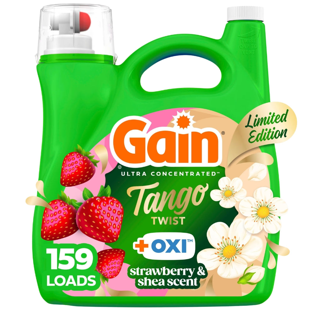 Gain Suavizante 244 Cargas Tango Twist Fabric Softener Strawberry & Shea Scent 4.88L