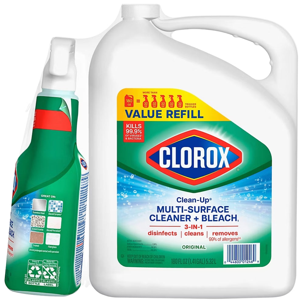 Clorox Limpiador Desinfectante Kit Envase y Rociador 5.32Lt