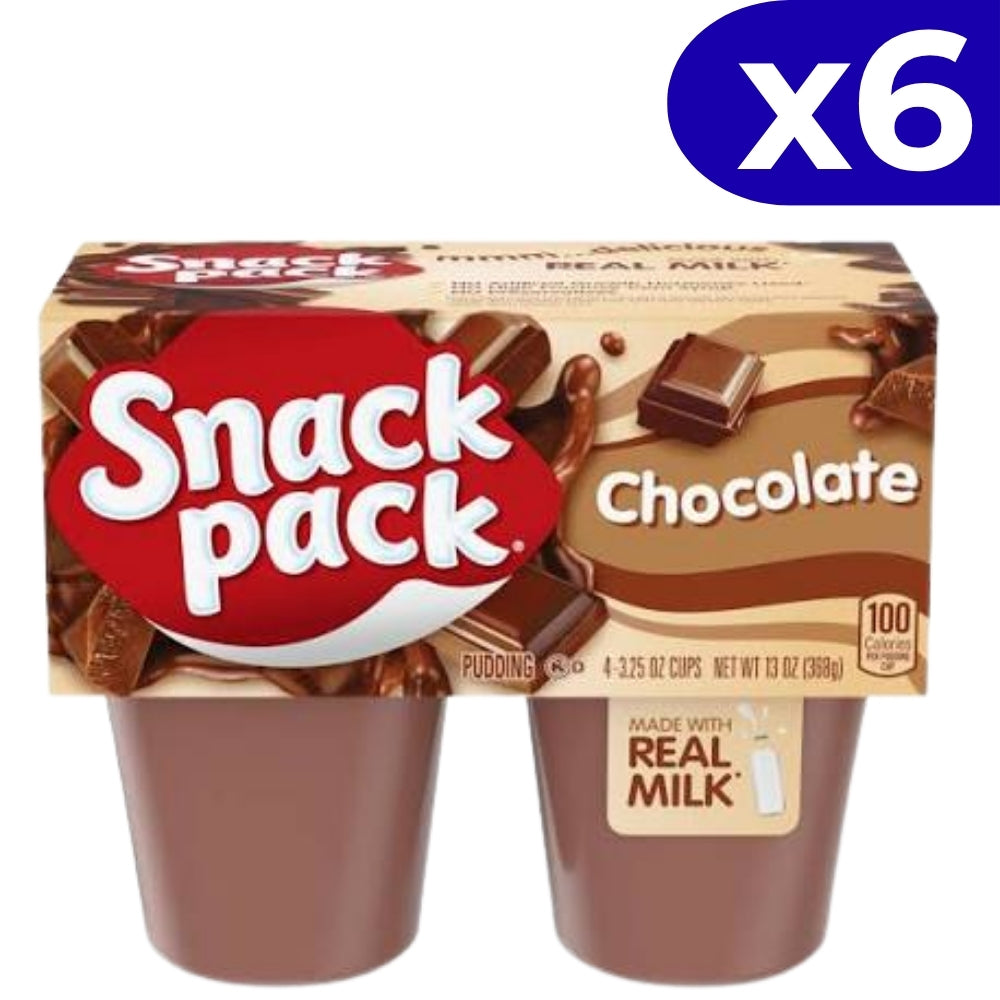 Snack Pack Pudding Chocolate  6 Und