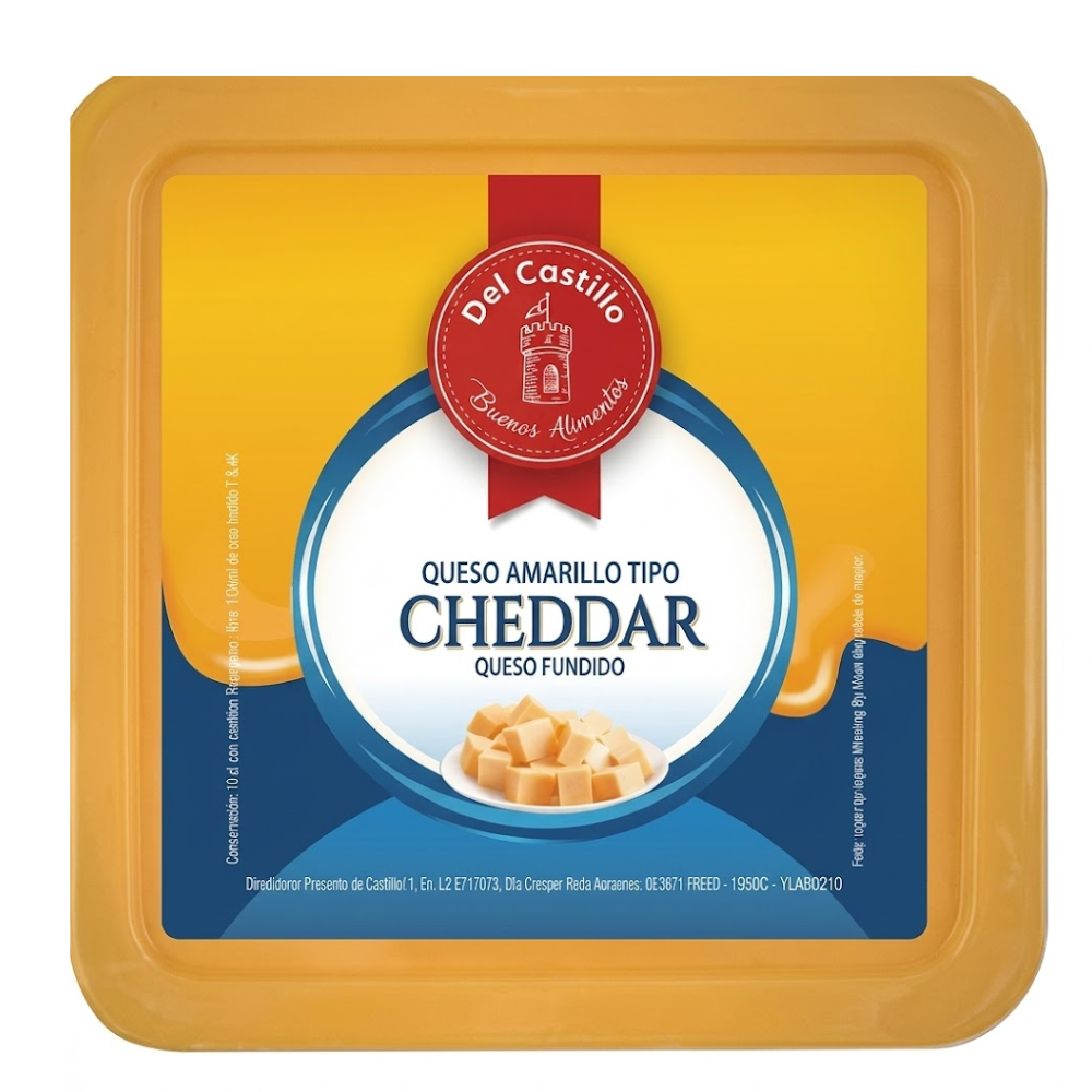 Queso Cheddar Porcion Del Castillo 6 Opciones