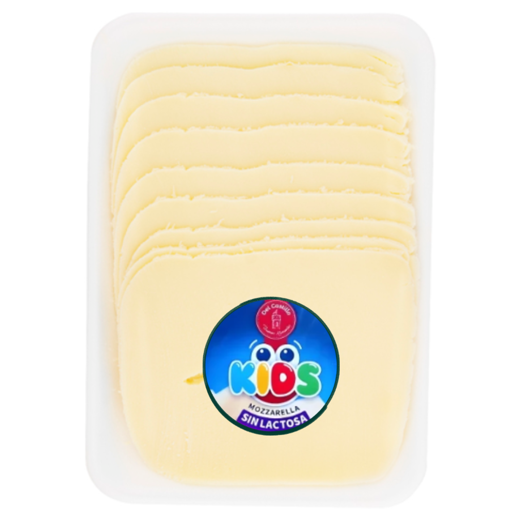 Queso Mozzarella Kids Sin lactosa Rebanado Del Castillo 2 Opciones