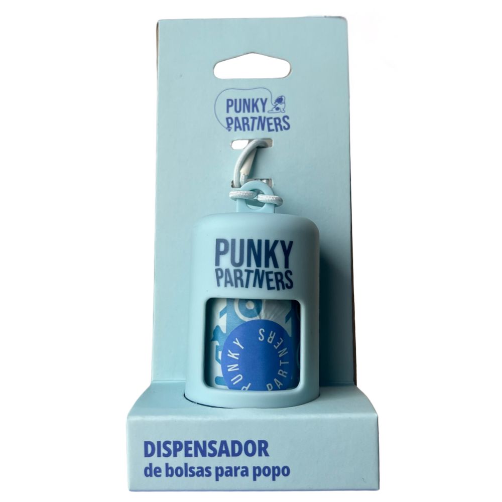 Dispensador de Bolsas Para Popo Punky Partners Azul Claro