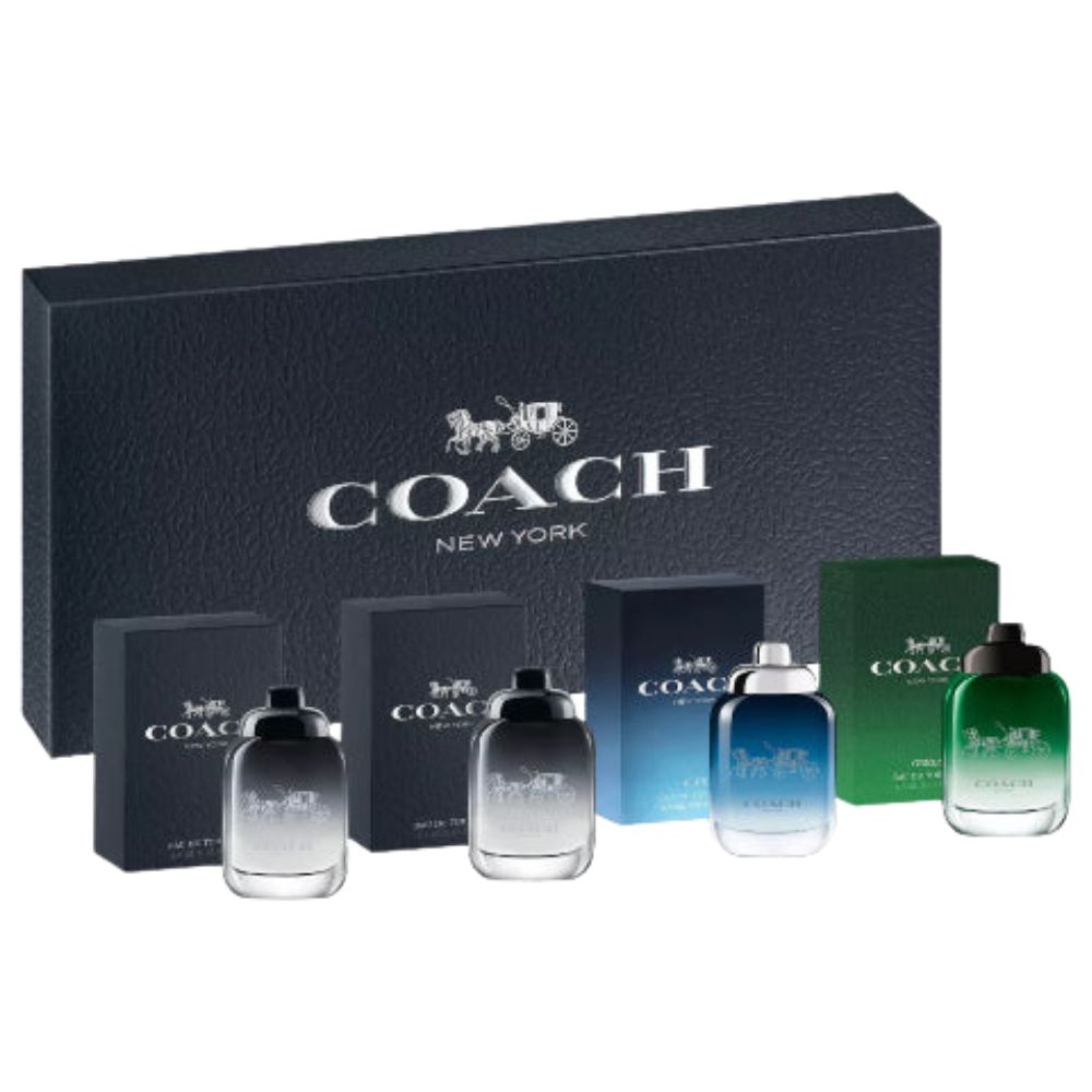 Coach New York For Men 4.5ml Blue 4.5ml y Green 4.5ml 4 Und