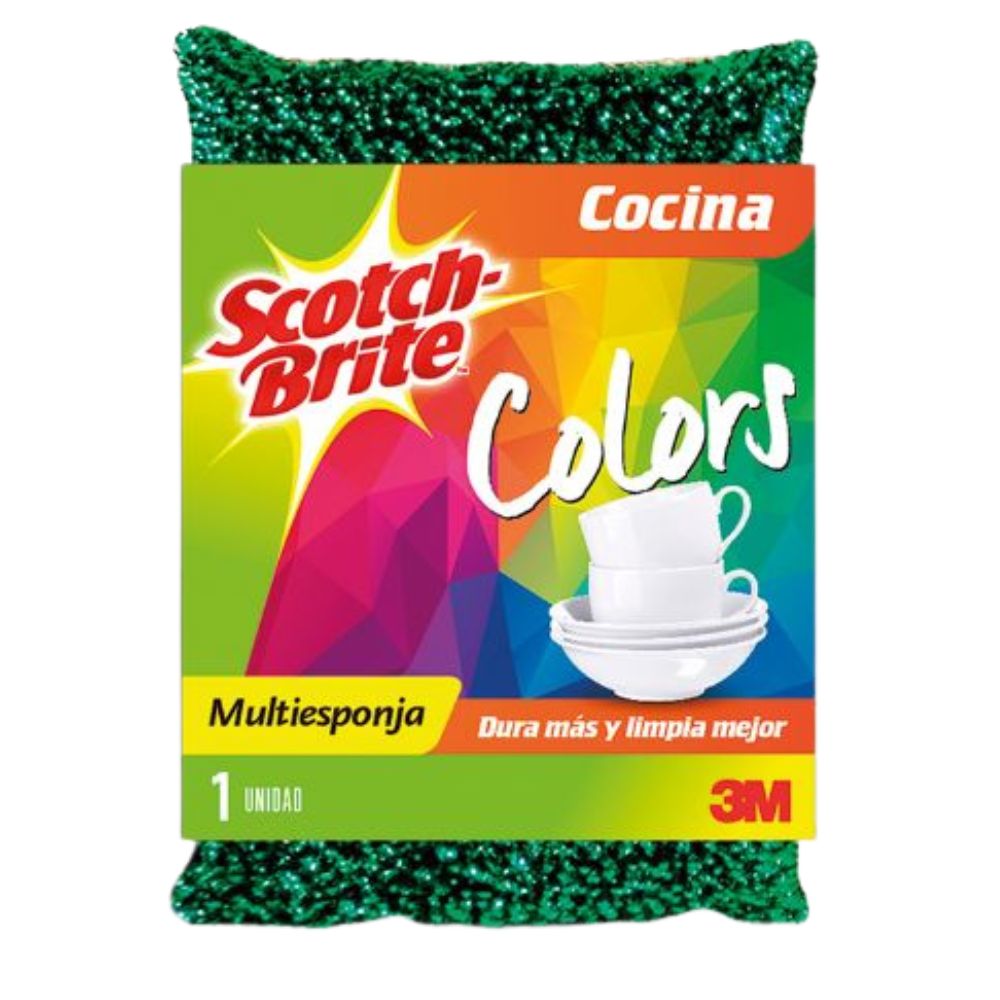 3M Scoth-Brite Multiesponja de Colores Duradera