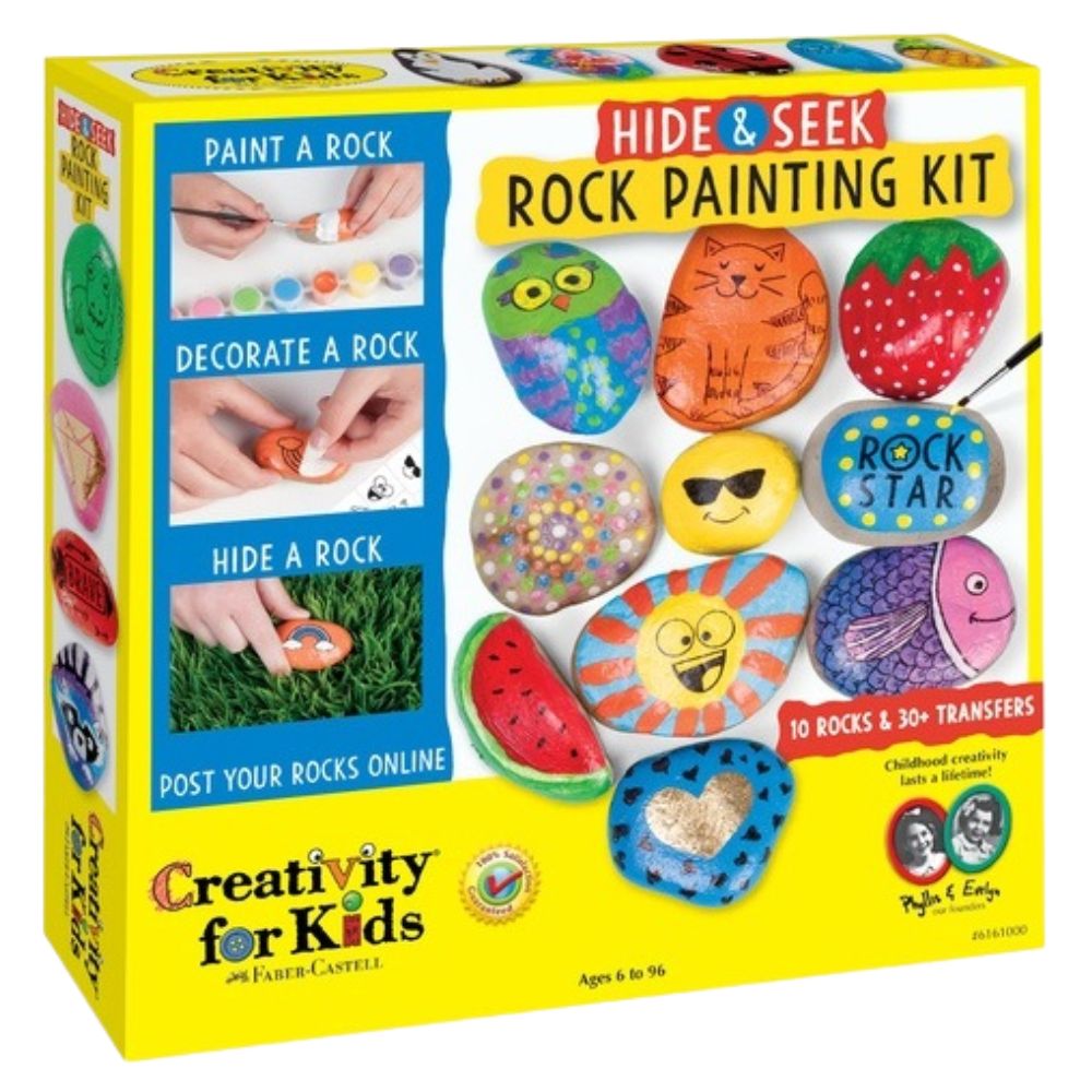 Creativity For Kids Hide & Seek Rock Painting Kit 6+