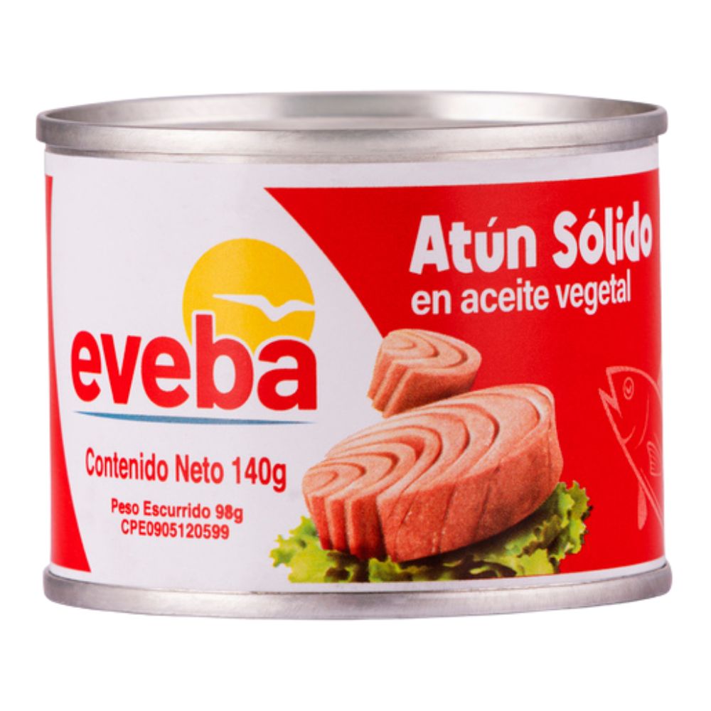 Eveba Atun Sólido en Aceite Vegetal 140gr