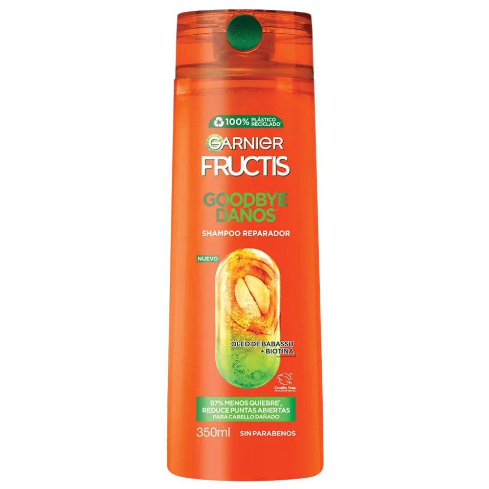 Shampoo Garnier Fructis Goodbye Daños Forticante Cabello Dañado 350ml