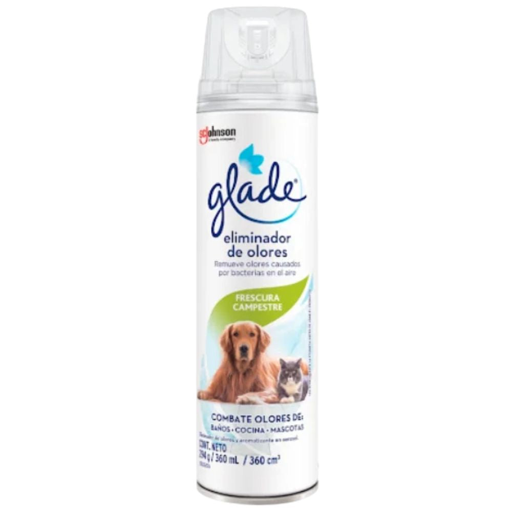 Glade Ambientador Eliminador de Olores Frescura Campestre 360ml