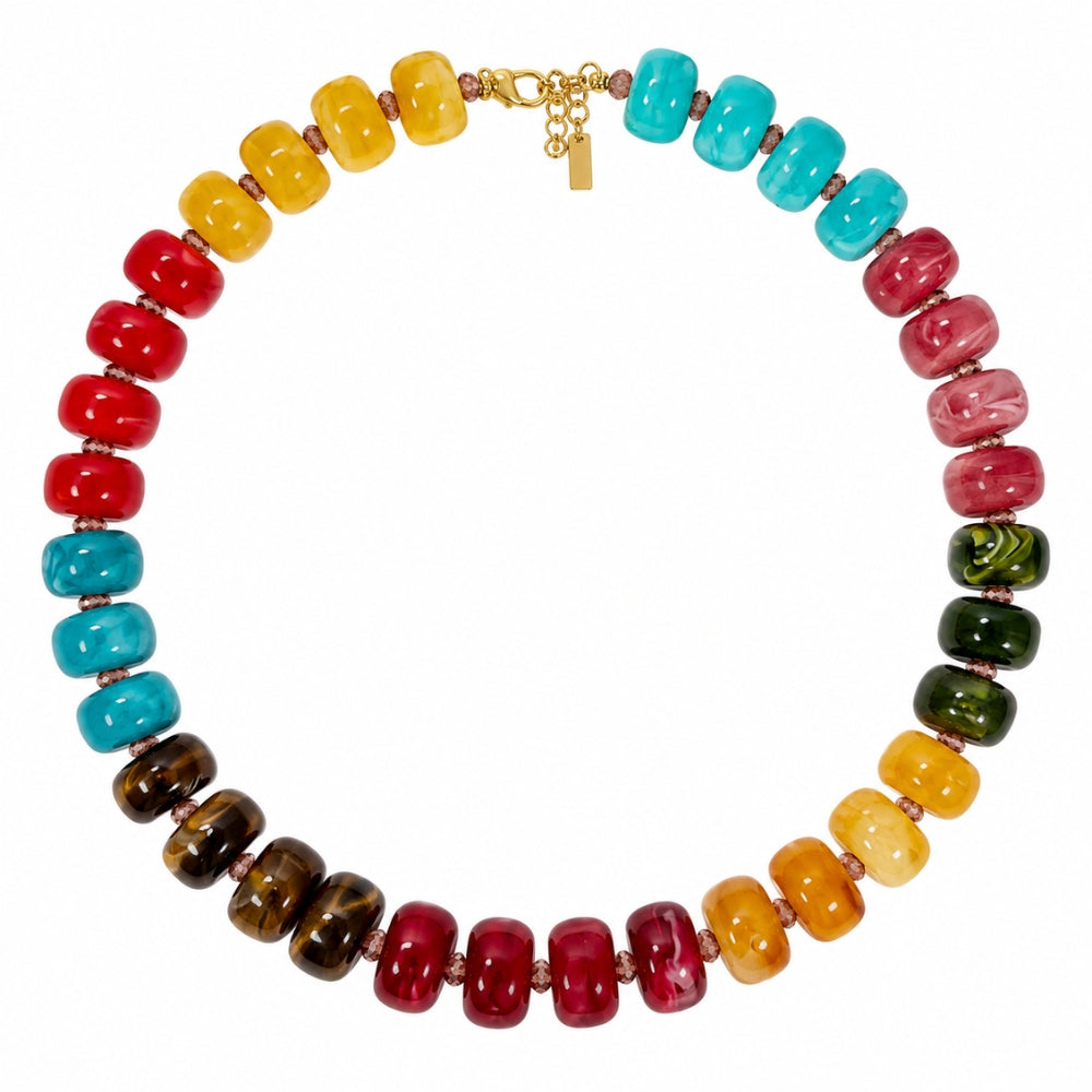 H&Co Collar Ajustable Para Damas Aura Multicolor