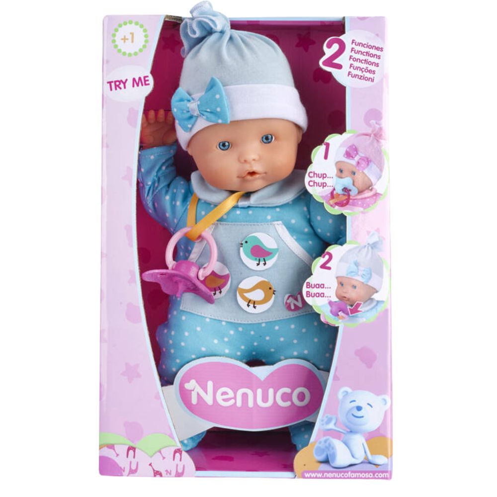Nenuco Muñeco Lloron Clásico Blue 10m+