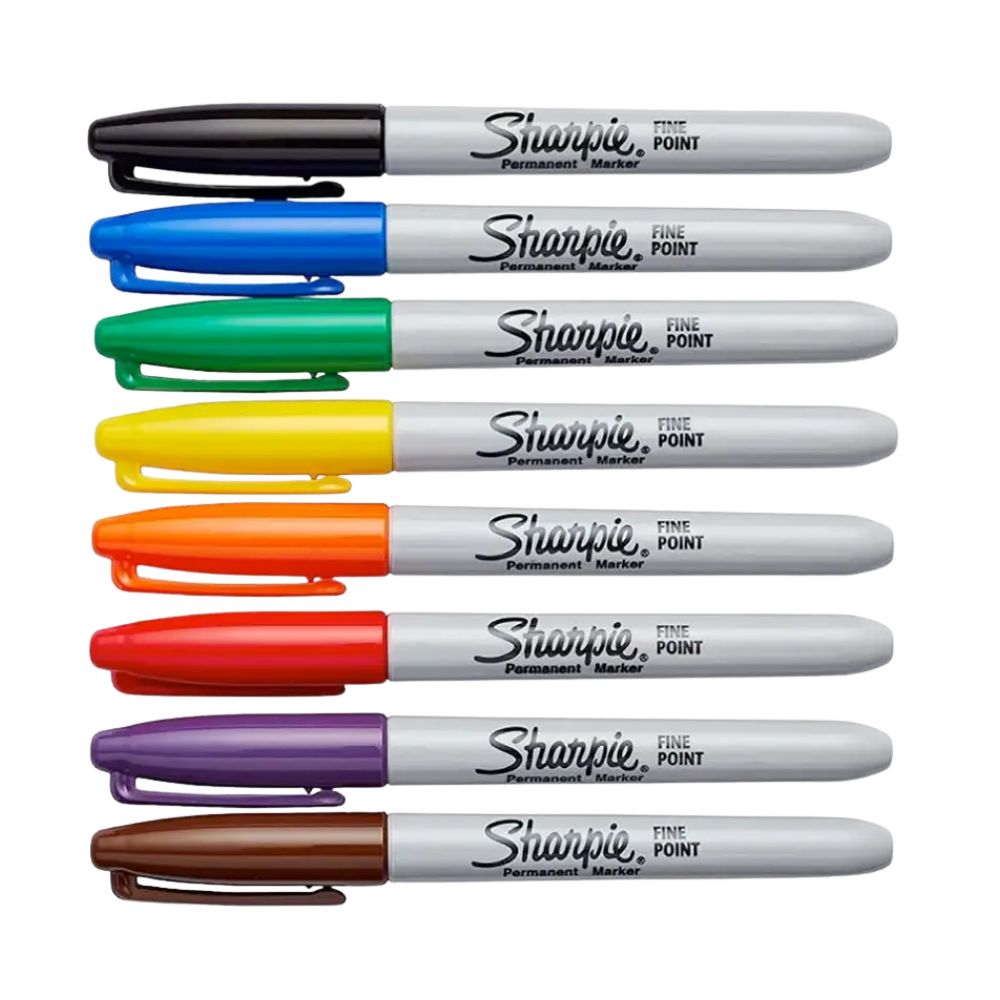 Marcadores Sharpie Permanentes Punta Fina 8 Und